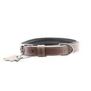 Zampa Tribeca 2x42 cm Yumuşak Dokulu Gerçek Deri Köpek Tasması