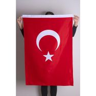 ZC Bayrak Raşel Kumaş Aplike Dikiş Türk Bayrağı