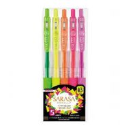 Zebra Sarasa Neon 5 Renk 0.5 mm Jel Mürekkepli Roller Kalem