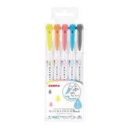 Zebra WFT8-N-5C Mildliner Brush Pen Kalem Seti