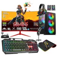 Zeiron Wizard X70 Ryzen 5 5600X 32GB RAM 1TB HDD 256GB SSD RTX 3050 FreeDOS 24 inç Monitör Oyun Bilgisayarı