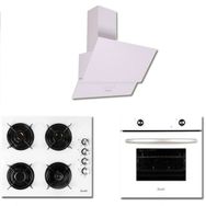 Zendi ZD1012W+ZO22472W+ZF3002W Beyaz 3'lü Ankastre Set