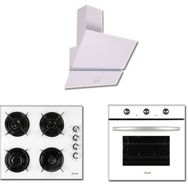 Zendi ZD1022W-ZO22422W-ZF3012W Beyaz 3'lü Ankastre Set
