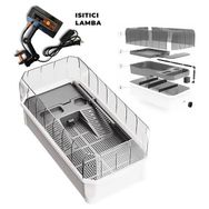 Zengemtx Nubios Filtreli + Isıtma Lambalı Kaplumbağa Bahçesi Beyaz 66X33,5X28