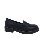 Zerhan 2404 Siyah Kadın Loafer Ayakkabı