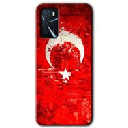 Zero Oppo A16 HD Desen Baskılı Albayrak 2 Cep Telefonu Kılıfı