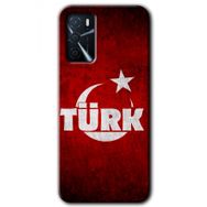 Zero Oppo A16 HD Desen Baskılı Ayyıldız Türk Cep Telefonu Kılıfı