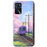 Zero Oppo A16 HD Desen Baskılı Rails Paint Cep Telefonu Kılıfı