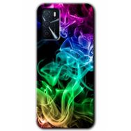 Zero Oppo A16 HD Desen Baskılı Smoke Colorful Cep Telefonu Kılıfı