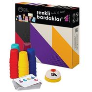 Zet Zeka Renkli Bardaklar 3 Yaş Ve Üzeri 7 Kişilik Eğlenceli, Zeka, Akıl, Mantık Ve Strateji Oyunu