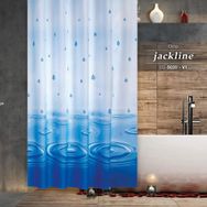 Zethome Jackline 5020 1X180x200 cm Mavi Banyo Perdesi