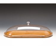 Zicco Ahşap Altlı, Akrilik Kapaklı, 48x19x13 cm Fanus