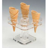 Zicco Akrilik, 13x13 cm Dondurma Servis Standı