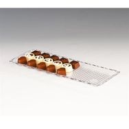 Zicco Kod: ZCP223 10x30 cm Şeffaf Polycarbonat Çikolata Teşhir Tepsi