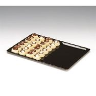 Zicco Kod: ZCP225 20x30 cm Siyah Polycarbonat Çikolata Teşhir Tepsi