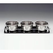 Zicco ZCP-667 3'lü Çelik Altlı Polycarbonat Sosluk