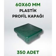 Zidi Plastik 60x60 mm 350 Adet Yeşil Plastik Profil Kapağı