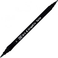 Zig 8 Art Graphic Grey Twin Marker Çizim Kalemi