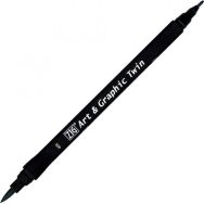 Zig Art Graphic Twin Marker 9 Black Çizim Kalemi