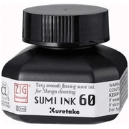 Zig CNCE103-6 Siyah 60 ml Mangaka Sumı Mürekkep