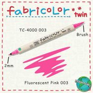 Zig Fabricolor Twin Brush Fluorescent Pink Kumaş Boyama Kalemi