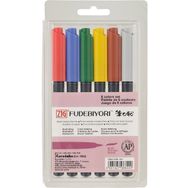 Zig Fudebiyori Brush Pen CBK-55N 6'lı Çizim Kalemi