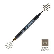 Zig Kurecolor Mangaka Fine & Brush CNKC-2200 769 Deep Brown Çift Taraflı Markör Kalem