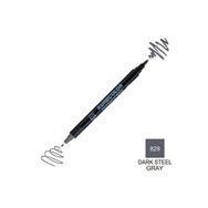 Zig Kurecolor Mangaka Fine & Brush CNKC-2200 829 Dark Steel Gray Çift Taraflı Markör Kalem
