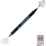 Zig Kurecolor Mangaka Fine & Brush CNKC-2200 W.07 Warm Gray 07 Çift Taraflı Markör Kalem