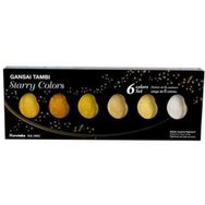Zig MC20SC/6V Kuretake Gansai Tambi Starry Colors Yaldız 6 Renk Sulu Boya