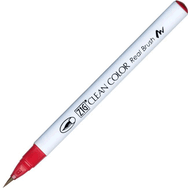 Zig RB-6000AT 029 Cer.Red Clean Color Real Brush Fırça Uçlu Kalem