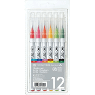 Zig RB-6000AT Clean Color Real Brush 12'li Calligraphy Kalemi