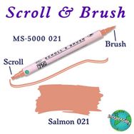 Zig Scroll Brush 021 Salmon Kaligrafi Kalemi