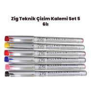 Zig Set 5 6'lı 0,1 mm Teknik Çizim Kalem