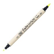 Zig TC-4000 001 Fluorescent Yellow Fabricolor Twin Çift Uçlu Kumaş Kalemi