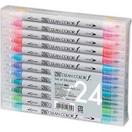 Zig TCS-6000T/24V 24'lü Clean Color F Çift Uçlu Marker Kalem