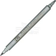 Zig Writer Metallic Colours Çift Uçlu 102 Silver Marker Kalem