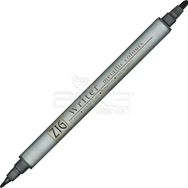 Zig Writer Metallic Colours Çift Uçlu 127 Black Marker Kalem
