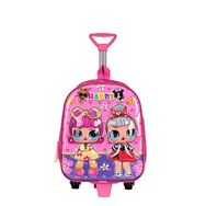 Zigga 00020 Pembe Happy Lol Bebek Kız Çocuk Çekçekli Anaokulu Sırt Çantası