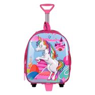 Zigga 00028 Pembe Unicorn Kız Çocuk Çekçekli Anaokulu Sırt Çantası
