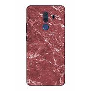 Zipax 2020 Huawei Mate 10 Pro Kırmızı Mermer Desenli Uyumlu Silikon Kılıf