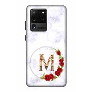 Zipax 2082 Samsung Galaxy S20 Ultra M Harfi Baskılı Uyumlu Silikon Kılıf