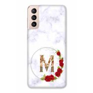 Zipax 2082 Samsung Galaxy S21 Plus M Harfi Baskılı Uyumlu Silikon Kılıf