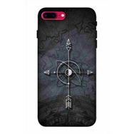 Zipax 2103 Apple iPhone 7 Plus 8 Plus Pusula Baskılı Uyumlu Silikon Kılıf