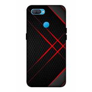 Zipax 2113 Oppo A12 Kırmızı Çizgi Baskılı Uyumlu Silikon Kılıf