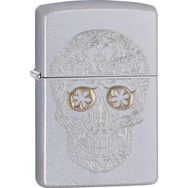 Zippo 205 Etched Skull Çakmak