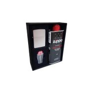 Zippo DU10MAT Satin Mat Gri Kutu Benzin Taş Çakmak