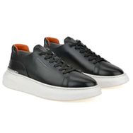 Ziya 151987Z024 Siyah Hakiki Deri Erkek Sneaker Ayakkabı