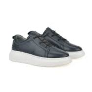 Ziya 151987Z133 Lacivert Hakiki Deri Erkek Sneaker Ayakkabı