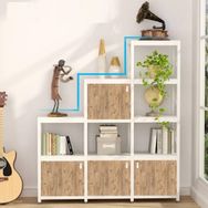 Zizuva Tasarım 120x40x150 cm Ceviz Kitaplık ve Raf Düzenleyici